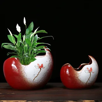 

Special Hydroponic Ceramic Flower Pots, Copper Money Grass Bowls, Family Water Lilies and Daffodils Beautify
