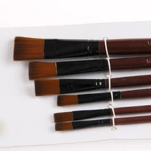 6 шт нейлоновые акриловые Масляные Краски гуашевые щетки для художников набор акварельных красок 634B