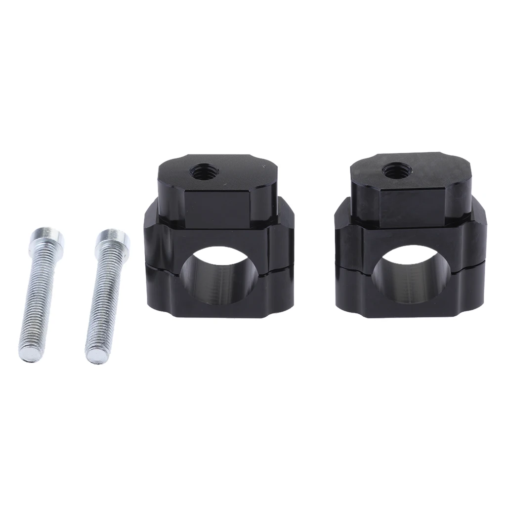 28mm Motorcycle Handle Bar Mounting Handlebar Risers Clamp Silver Mount Mounting Riser Clamp for Harley Honda Yamaha Suzuki
