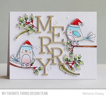 

Metal Cutting Dies MERRY for Scrapbooking Steel Craft Die Cut Embossing Paper Card Album Stencil
