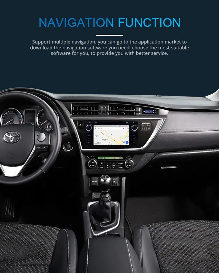 Best JDASTON 2 DIN Android 9.0 Car DVD Player For Toyota Auris 2013 2014 2015 Octa Core 4G+64G Car Radio Multimedia GPS Stereo Audio 2