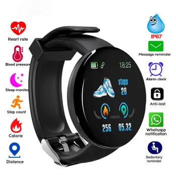 

D18 Bluetooth Smart Wristband Blood Pressure Heart Rate Measurement Smart Bracelet Sport Tracker Smart Watch Smartwatch