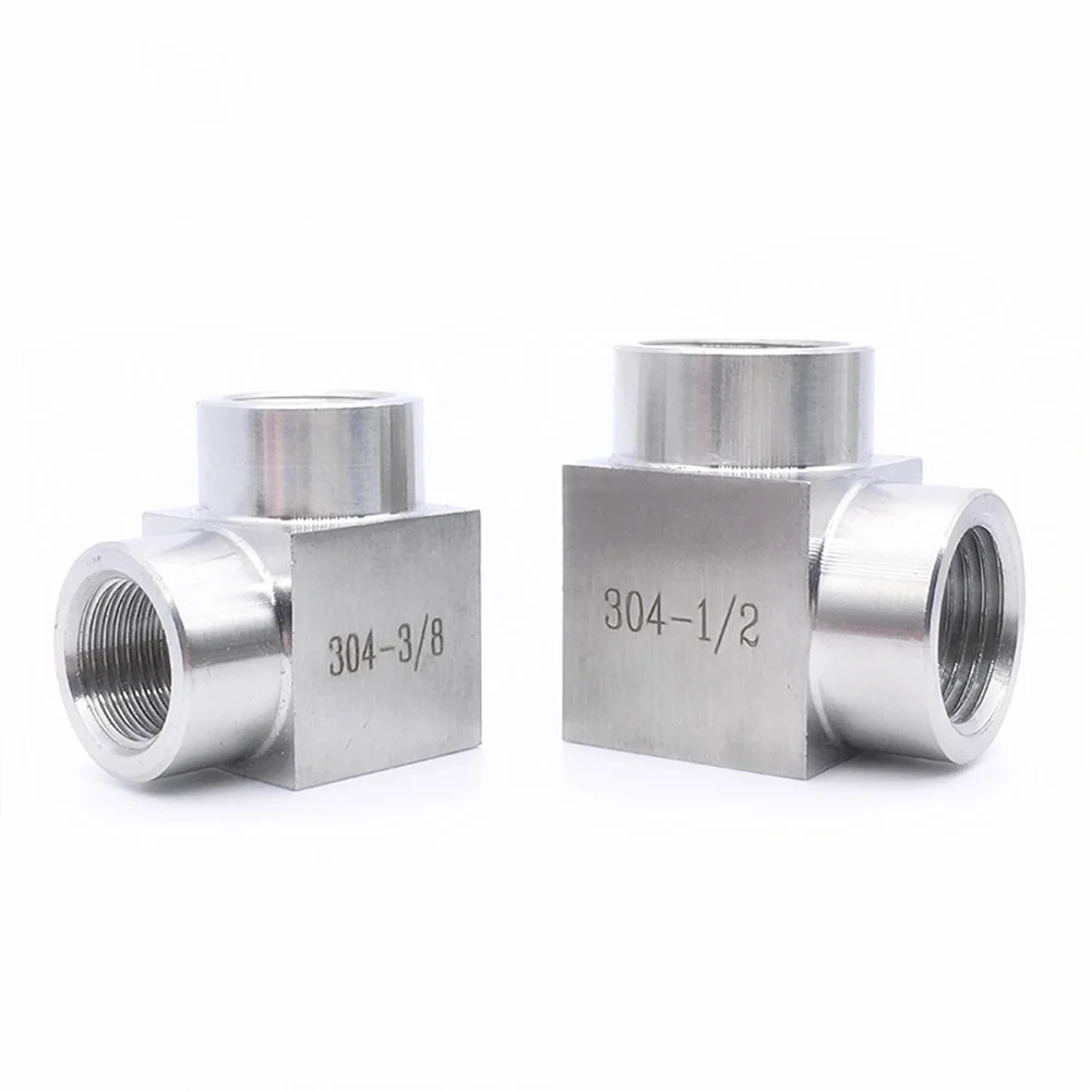 1/" 1/4" 3/" 1/2" 3/" 1" BSPP Женский уголок 90 Deg муфта 304 нержавеющая труба фитинг вода газ пропан