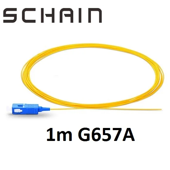 

SC UPC Fiber Optic Pigtail Simplex FTTH sc pigtail 0.9mm PVC Jacket Ftth Pigtail in Fiber Optic Equipment fibra optica cable