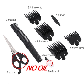 

4pcs/set Professional Electric Hair Clippers Men's Basic Barber Set Hair Trimmer Shaver Cutting Trimmer With Cleaning Brush Sets