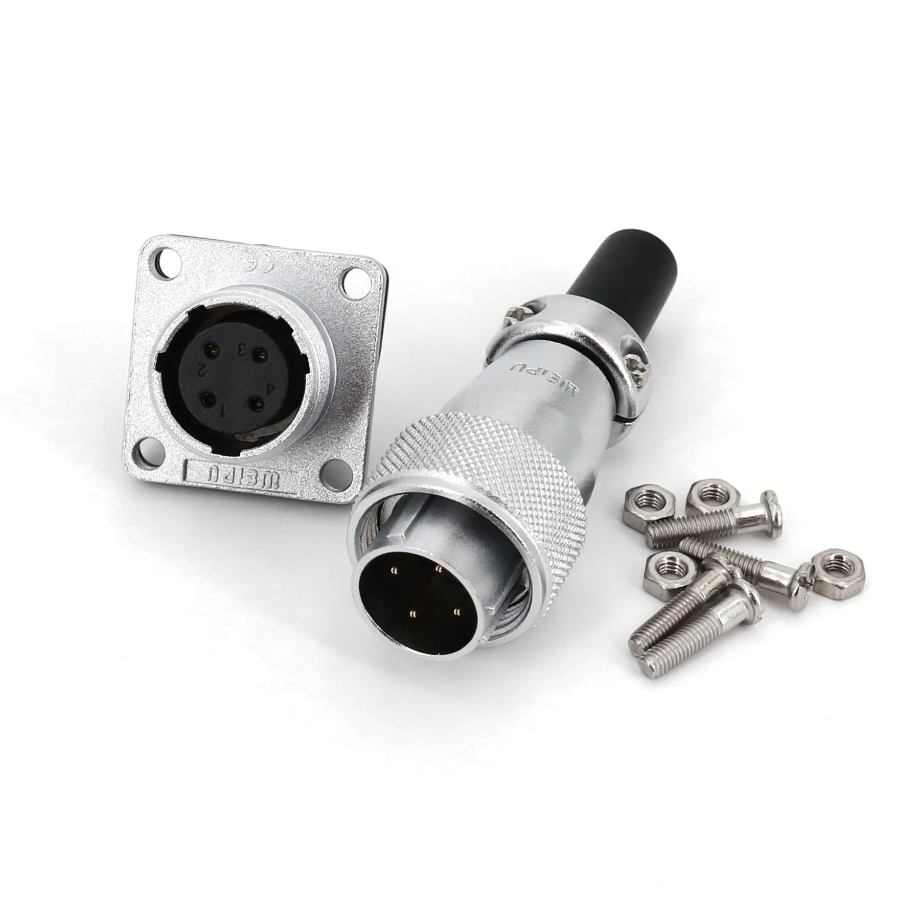 Weipu WS16 TQ+Z 16mm 섀시 패널 마운트 2/3/4/5/7/9 핀 금속 항공 원형 케이블 플러그 커넥터