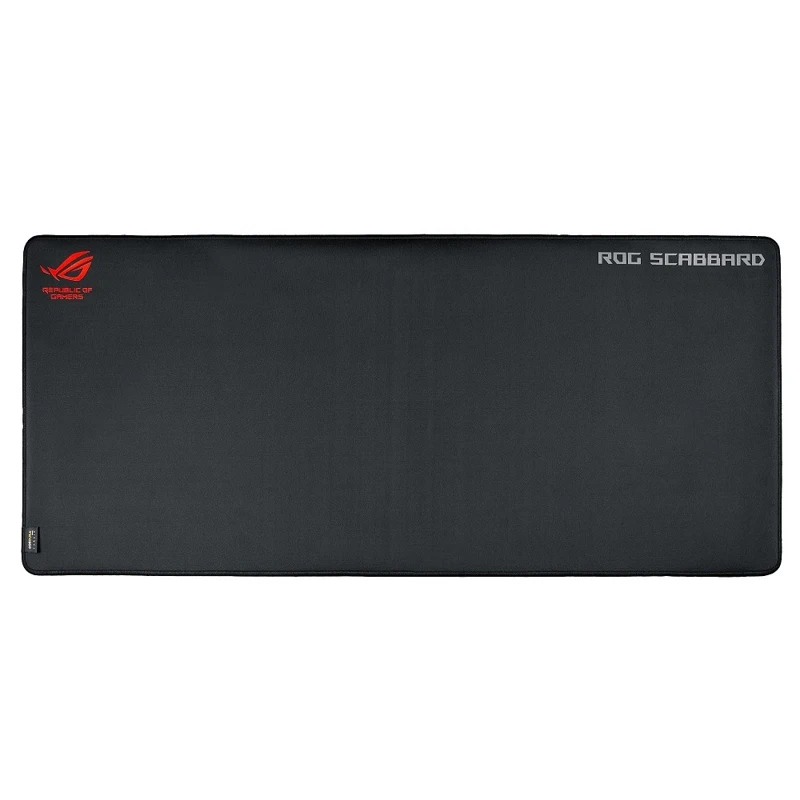 Коврик для мыши ASUS ROG Scabbard резиновая основа, тканевая поверхность, 900 x 400 x 2 мм, цвет: черный/красный