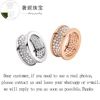 S925 sterling silver diamond brilliant wedding band rings luxury engagement anniversary Accessory ring for womens lovers jewelry