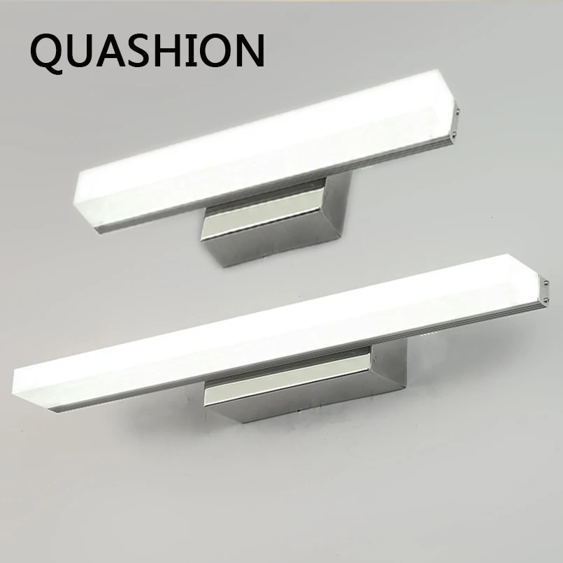 

Acrylic Mirror Light Nordic New LED Bathroom Wall Lamps Simple Long Strip Luminaria to Home Decors Sconces Anti-rust Lightings