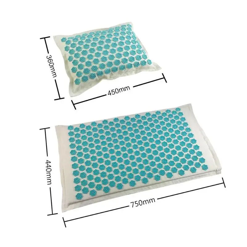 Горячая Распродажа, акупунктурная массажная подушка, подушка, хлопковая ткань, акупрессура, облегчающая боль в спине, шип, коврик, подушки, массажный коврик для йоги