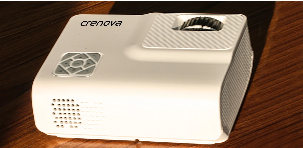 Мини-проектор CRENOVA HD, 1280x720 P, видео проектор. 3000 световой поток. 3D Кино. Поддержка 1080 P, HD-IN, USB(опционально версия Android