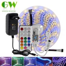 5 м умная RGB RGBW Светодиодная лента 5050 DC12V wifi Bluetooth RGB лента неоновая лента+ wifi/Bluetooth контроллер+ адаптер питания
