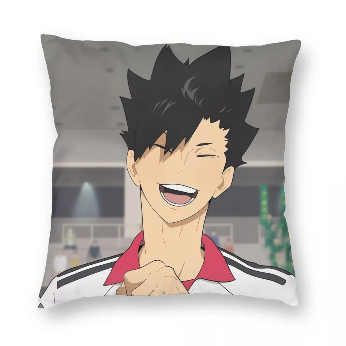 

Cute Kuroo In White Pillowcase Polyester Linen Velvet Printed Zip Decor Throw Pillow Case Home Cushion Cover