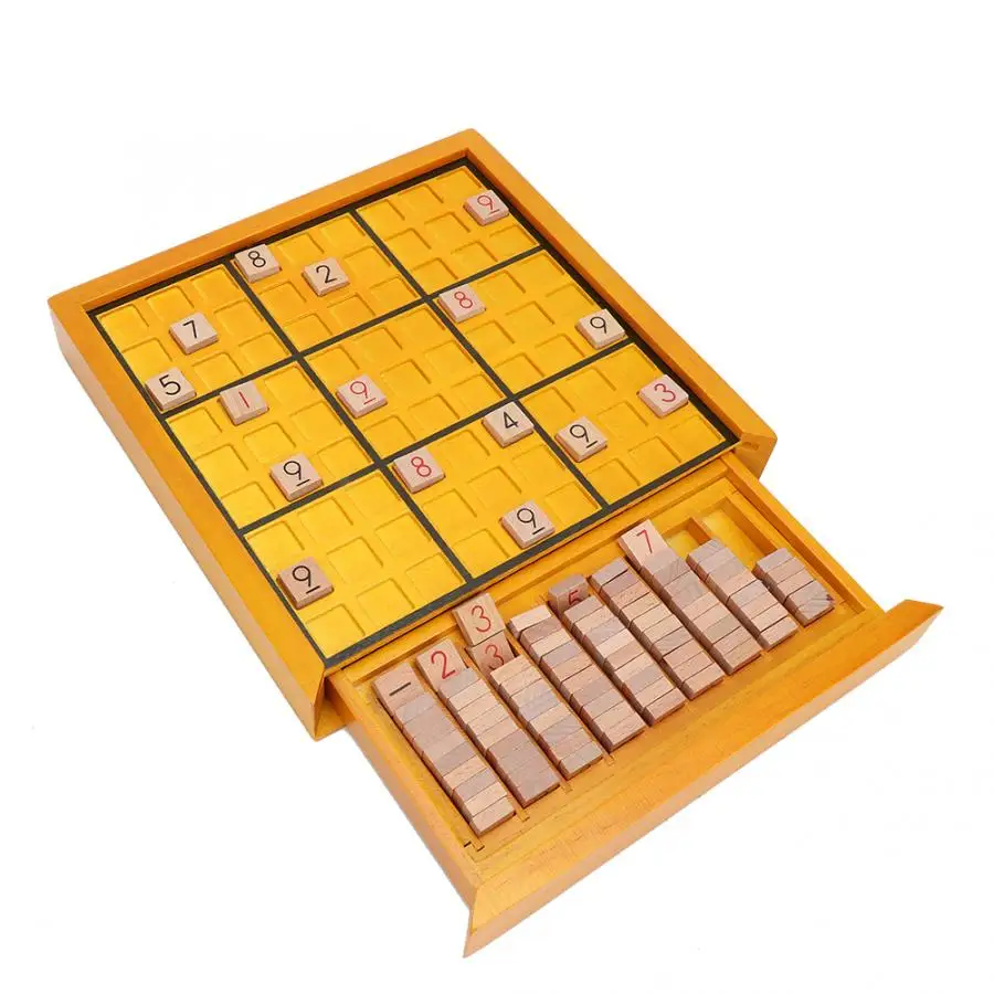 

Logic Development Math Toy for Kids Adults Wooden Sudoku Puzzle Children Learning Educational Toy Jigsaw Puzzle Table Board Game