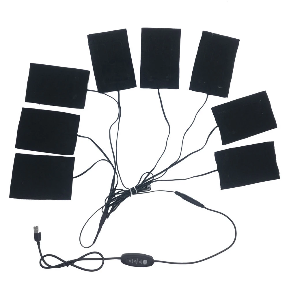 Жилет с подогревом из углеродного волокна и USB 1 комплект|Жилетки для похода| |