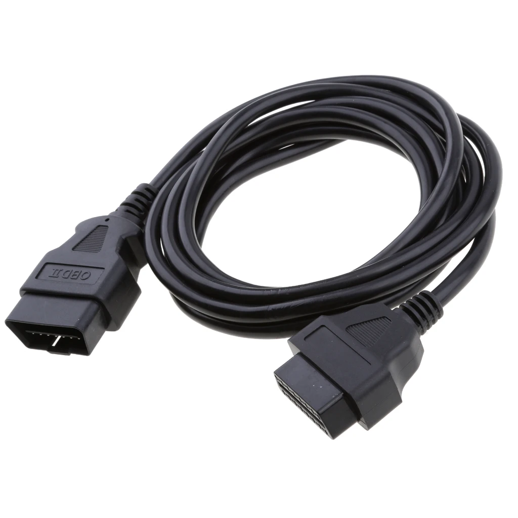 OBD2 16-Pin Male to Female Extension Cable Connector Plug Wire 3m 9.8ft