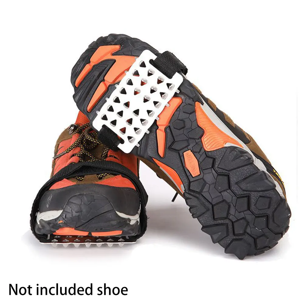 Мужские и женские противоскользящие зажимы для обуви для альпинизма, рыбалки, уличные ледяные снежные скобы, универсальные тяговые шипы для взрослых и детей