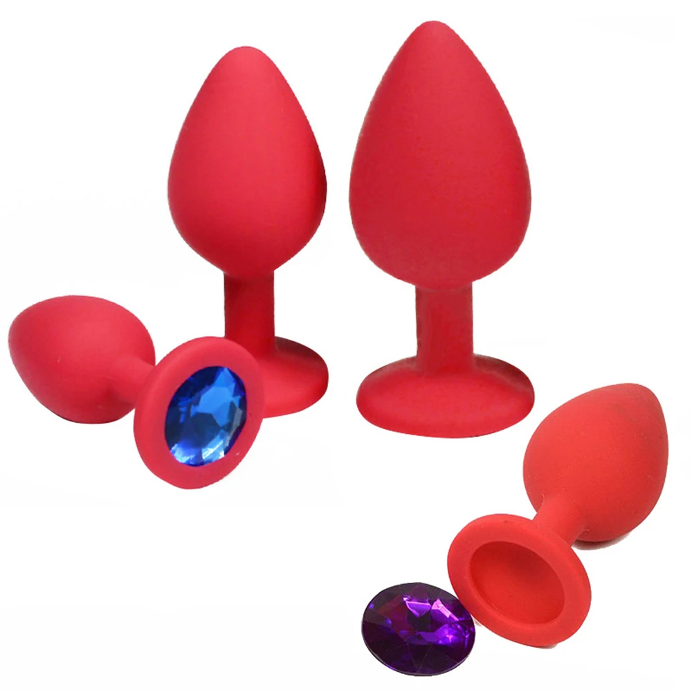 Silicone Butt Plug Anal Plugs Unisex Stopper 3 Different Size Adult Sex Toys For Men Women