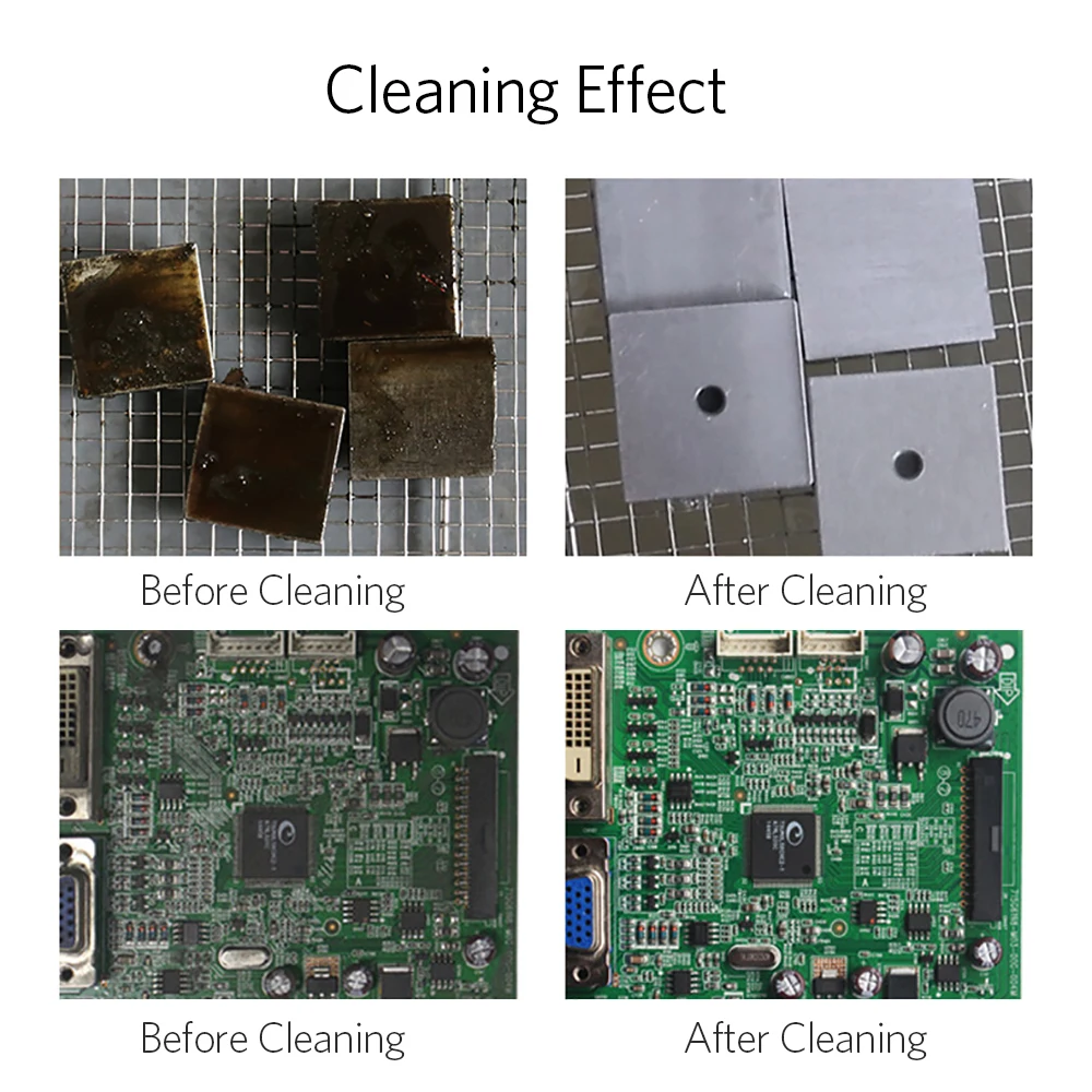 180W Laboratory Ultrasonic Cleaner 6L PCB Hardware DPF Ultrasound Bath