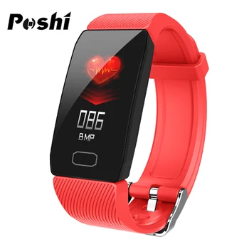 

Smart Bracelet Lift Wrist Bright Screen 24 hours Heart-rate-monitoring Weather Real-time Update Color Screen Sports Watch POSHI