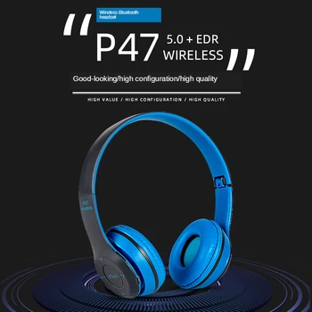 

P47 Wireless Headphones Bluetooth Headset Foldable Stereo Gaming Earphones With Microphone Support TF Card For IPad Mobile Phone