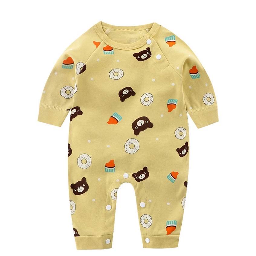 coloured baby bodysuits Infant Clothing Baby Girl Boys Cotton Cute Animal Print Clothes Autumn Spring Newborn Baby Rompers For Baby Jumpsuit Costume Baby Bodysuits for boy