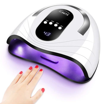

UV Led Lamp Nail Dryer 120W For All Types Gel With 10/30/60/99s Timer Setting LED Lamp For Nails Nail Art Manicure Tools