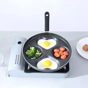 

Frying Pan Non-stick Pan Four-hole Omelette Multi-function Pot Egg Ham Pancake Machine Oil-free Breakfast Baking Pan Cooking