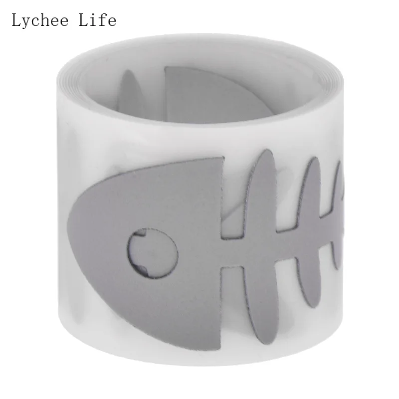 Lychee Life 25mmx1M Reflective Tape Iron On Fabric Clothes DIY Heat Transfer Vinyl Film Hanmade Crafts
