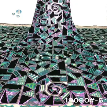 

5 yards purple Real french lace luxury embroidery African tulle lace fabric Nigerian Ghana evening dress high quality H2793