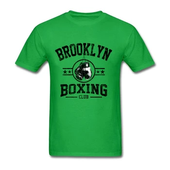

Brooklyn Boxing Club Short Sleeve T-shirt Man Brand Clothes 100% Cotton Crew Neck Men's T Shirt For Team