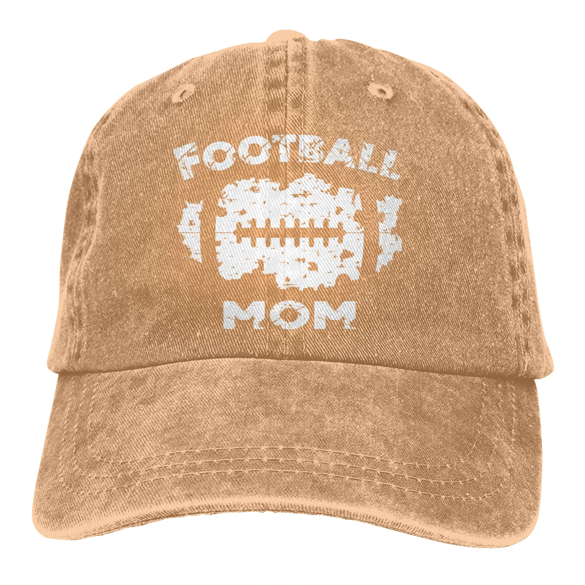 Футбол Мама Casquette черный унисекс Мужские Женские джинсовые бейсболка с ремешком кепки Регулируемый Гольф папа шляпа - Цвет: Хаки