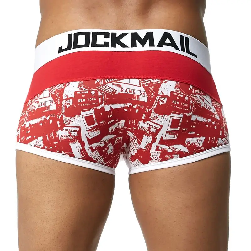 JOCKMAIL фирменфирменное Мужское нижнее белье, боксеры, шорты для геев, с мешочком для пениса, cueca, боксеры, calzoncillos hombre, мужские боксеры, шорты, трусы для сна