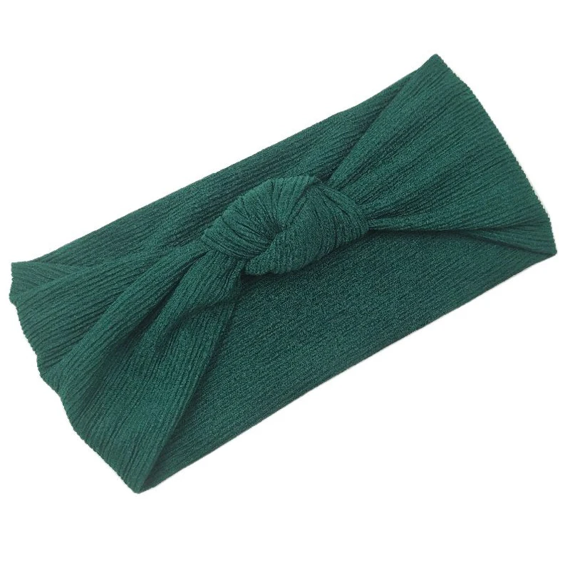 J173198 модная темно зеленая повязка на голову с узлом|knot headband|fashion headbandheadband fashion |