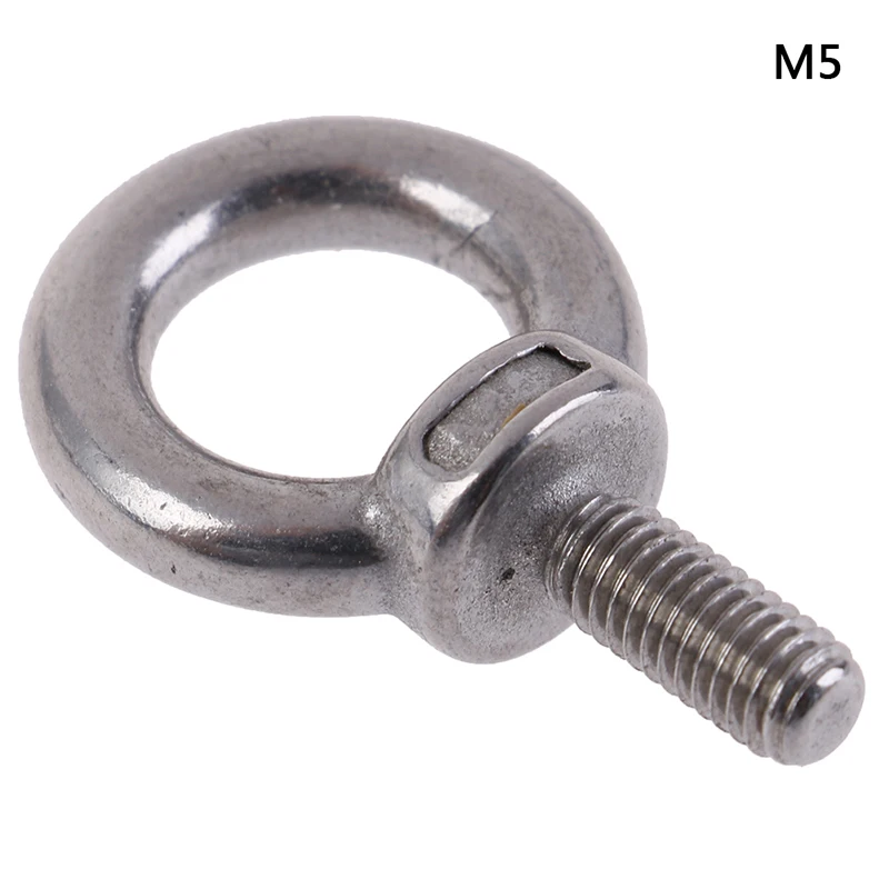 M5 Винты с кольцевым отверстием для Eyebolt M4 M5 M6 M8 1 шт. 304 нержавеющая сталь морской подъемный глаз - Цвет: M5