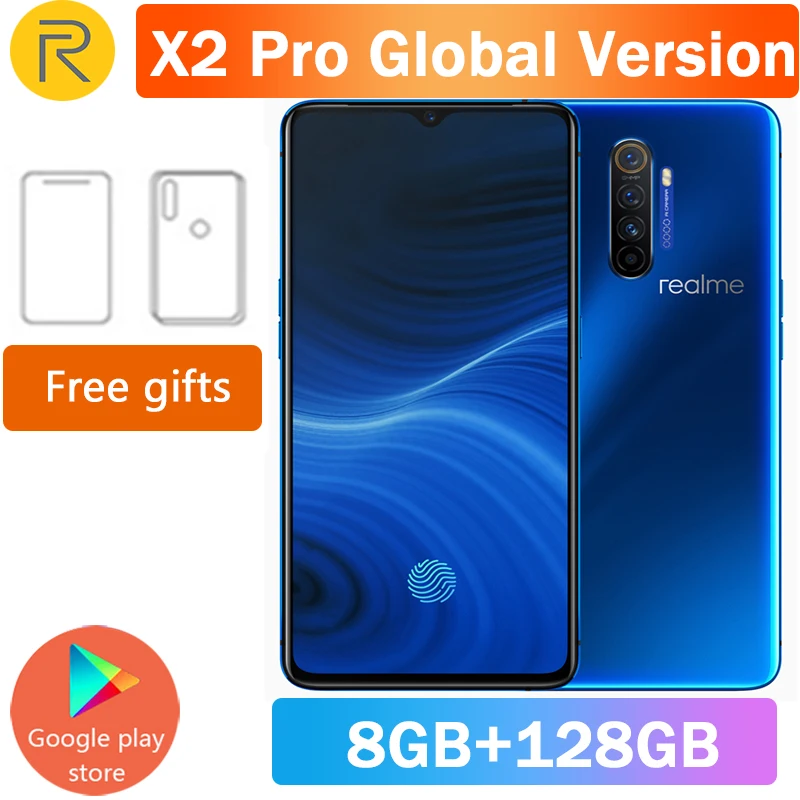 Realme X2 Pro глобальная версия опциональный Смартфон Snapdragon 855 Plus 64MP Quad Camera 6 5