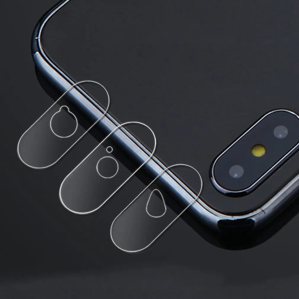 rear camera lens tempered film 2.5D no hole small storage box for iphoneX FOR iphone8 8plus FOR iphone7 7Plus