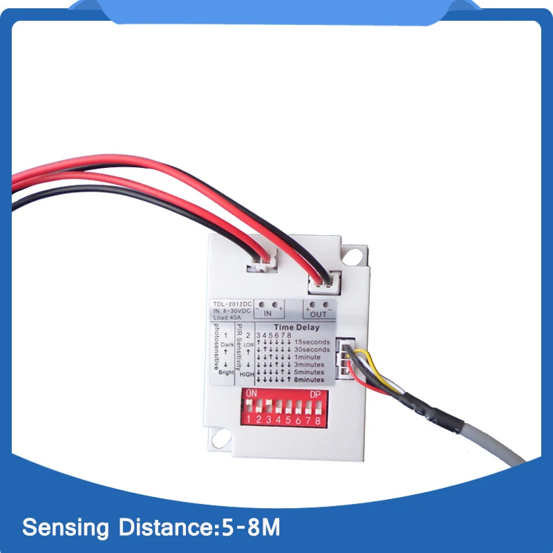 DC12v AC220V IR Infrared Module Body Sensor Intelligent Light Lamp Motion Sensing Switch Adjustable Movement Sensing PIR Switch (2)