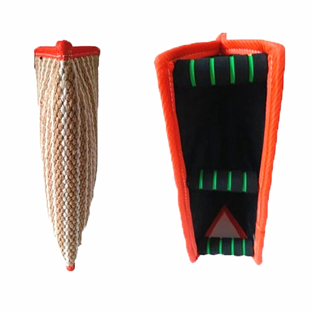 FIRECLUB Young Dog Training Bite Sleeve 3 Handles Bite Wedge Flying Target Bite Pillow Training Dog Protection Tug Toy Linen