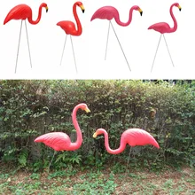 2PCS Outdoor Plastic Simulation Artificial Flamingo For Garden Festival Party Wedding Villa Decor Ornaments