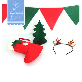

Easyhandmade DIY Christmas Kit Parent-Child DIY Package Set Christmas Decorations Non-Woven Material Package
