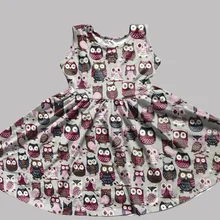 Весенняя детская одежда для маленьких девочек; платье без рукавов; модное платье до колена с принтом лошади; 100 хлопок; платье с длинными рукавами