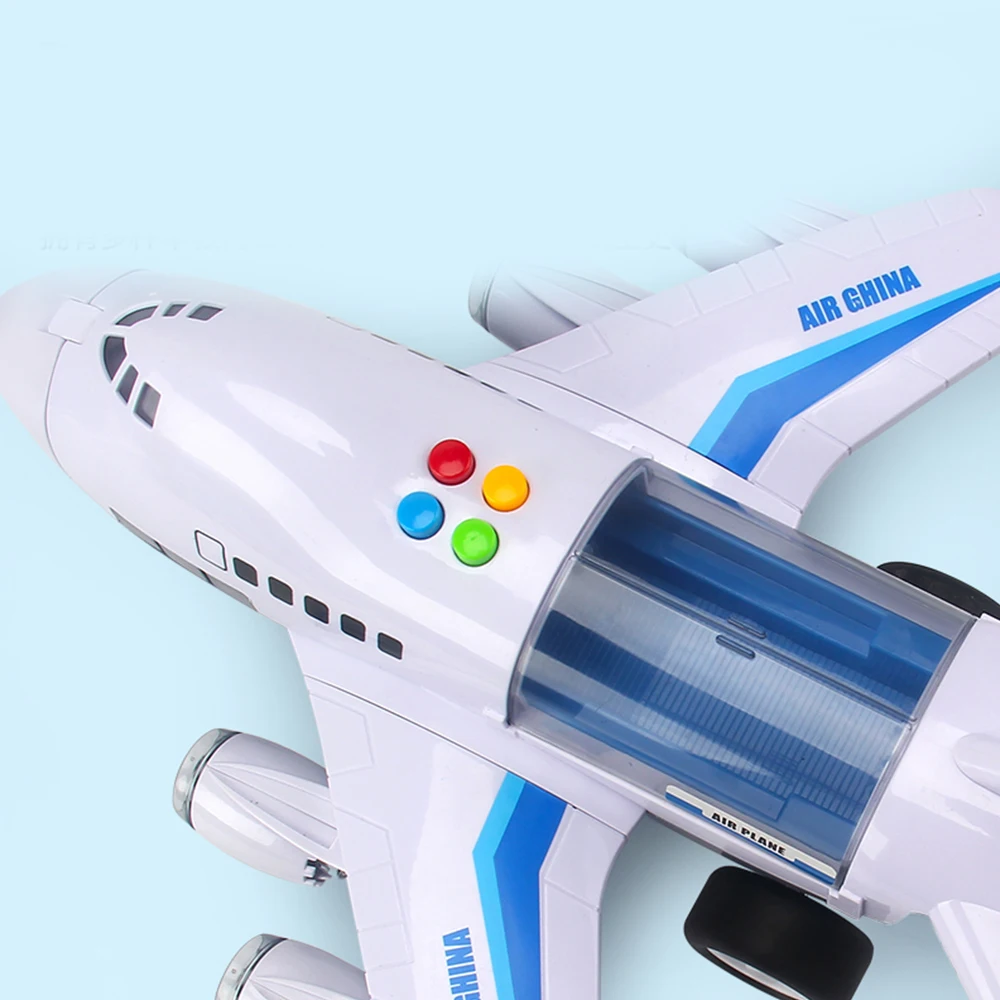 Музыкальная история инерционная детская игрушка самолет моделирование пассажирский самолет детская музыка флэш раннее образование обучающая игрушка самолет
