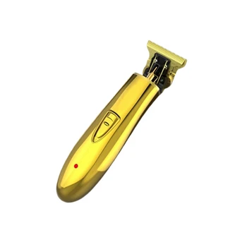 

Professional Rechargeable Hair Clipper Electric Hair Trimmer Beard Razor Hair Cutting Shaving Machine(Gold)