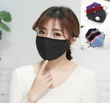 

Cotton Masks Anti Pollution PM2.5 Mask Dust Reusable Mouth Mask With Filter Cloth Face Mask Washable Unisex Protective Mask