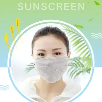 

dust-proof Face masks spring new flower embroidery lace dust cloth thin section dust-proof fashion mesh female random colors