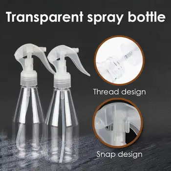 

200ml Small Spray Bottle Plastic Emollient Water Min Reusable Alcohol Spray Bottle Watering Can Container Perfume Sub Bottling