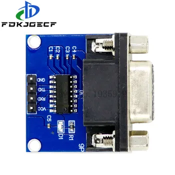 

5pcs/lot MAX3232 RS232 to TTL Serial Port Converter Module DB9 Connector MAX232
