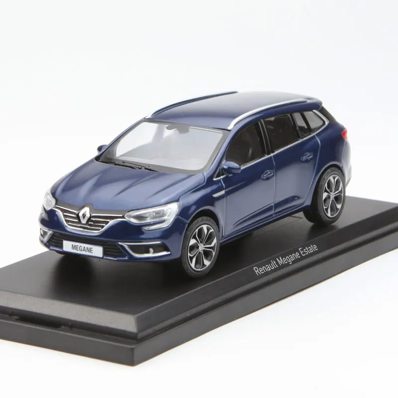 Высококачественные оригинальные 1:43 новые модели из сплава Renault megane, Коллекционная Коллекция подарков, литая металлическая модель автомобиля - Цвет: Синий