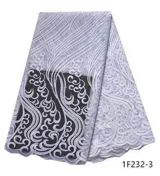 

White 2020 High Quality Nigerian Tulle Lace Fabrics Latest Design African Lace Fabric Bride French Net Lace Fabric 1F232
